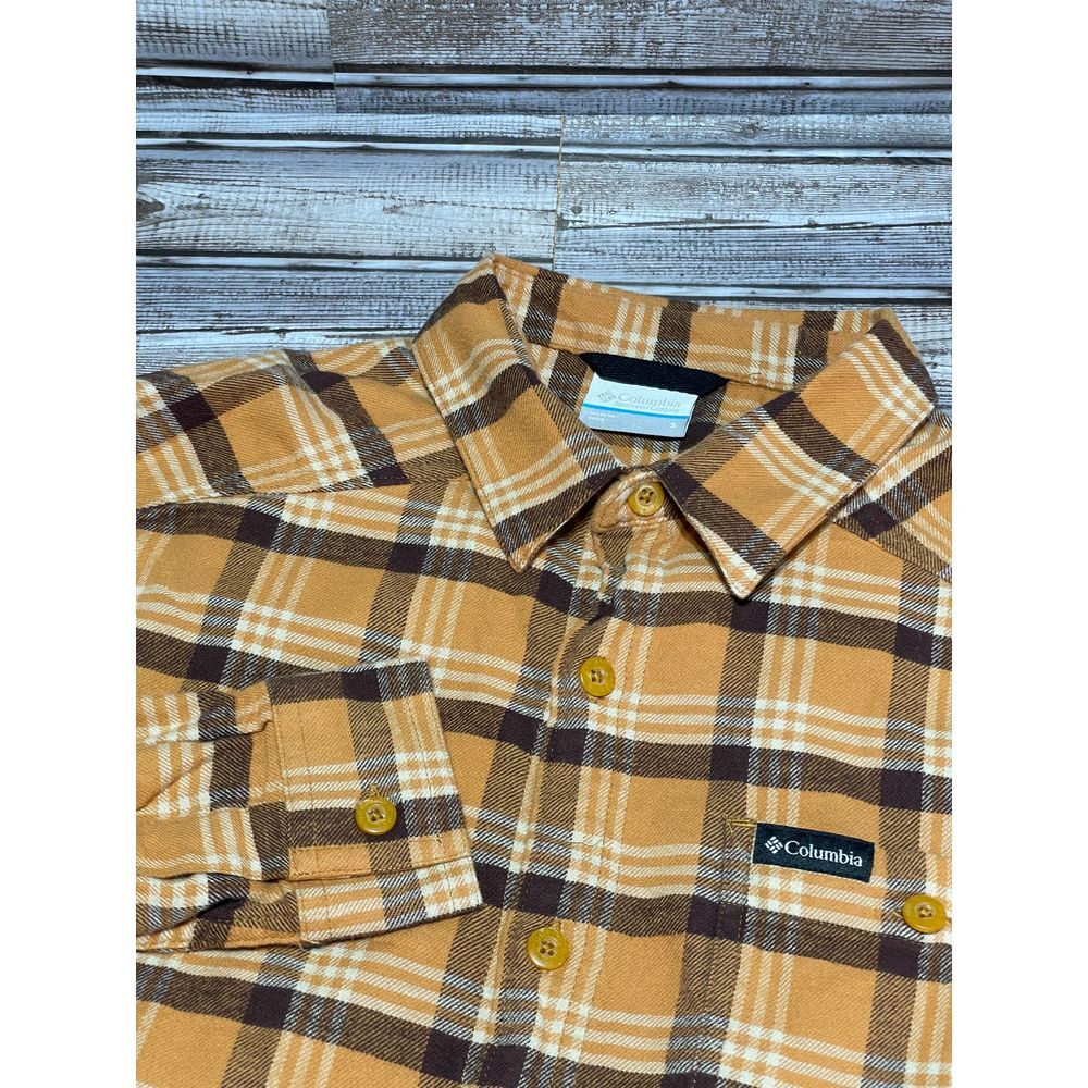 Columbia‎ Men's Long Sleeve Flannel Orange Size Small